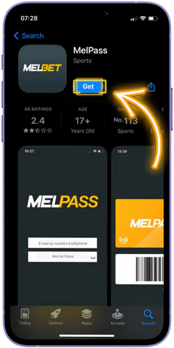 Téléchargement application